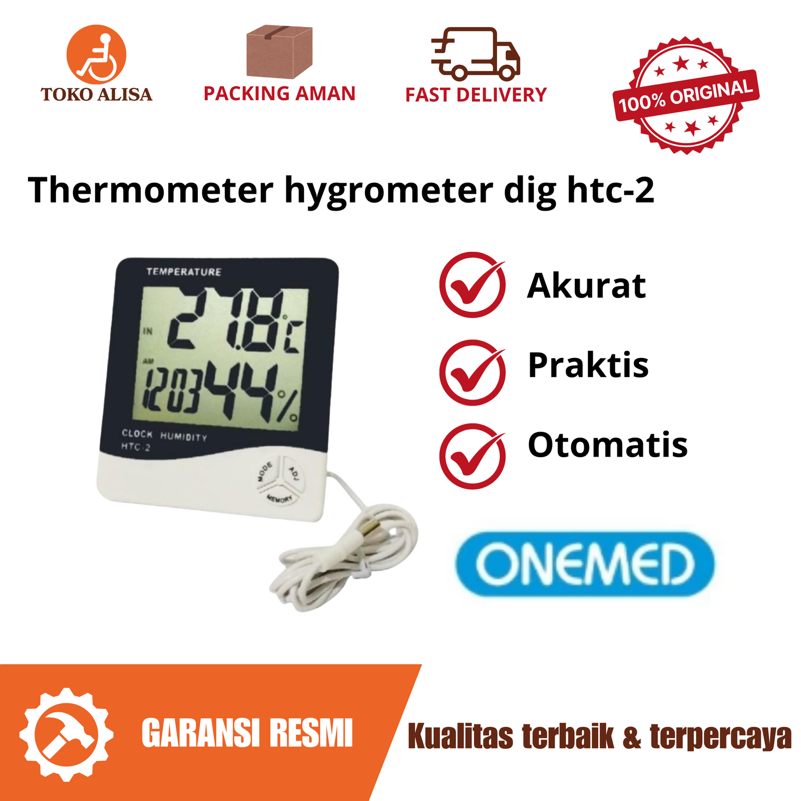 Thermometer hygrometer dig htc-2